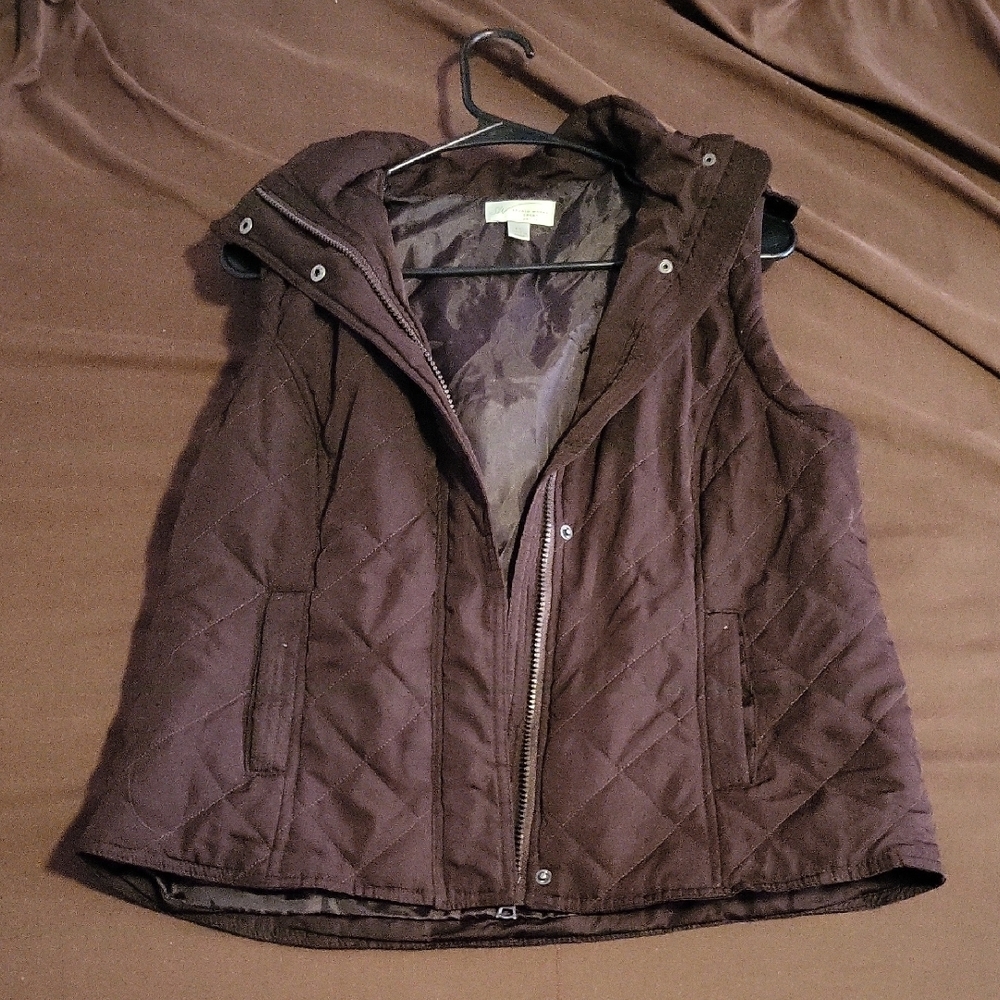 Women's Quilted Brown Vest